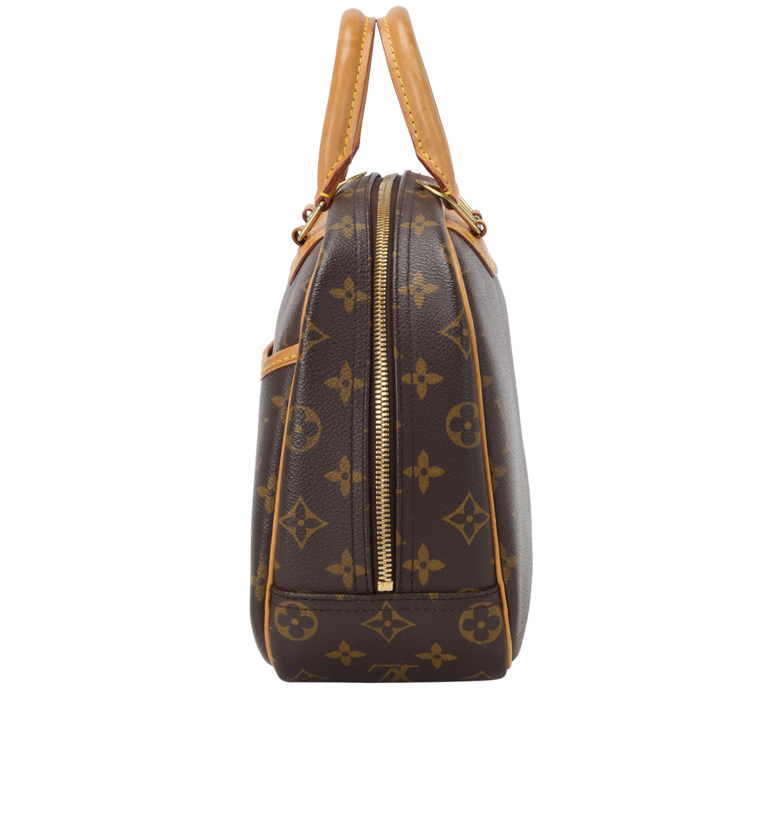 Troville, &pound;650, Handbags, Brown, Canvas, Bottom view